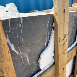 PALLET OF PIETRA GREY MARBLE NATURAL STONE TILE 600MM X 300MM X 15MM, POLISHED