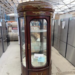 NEW REPRODUCTION FRENCH ANTIQUE STYLE ORNATE TIMBER & GLASS DISPLAY CABINET