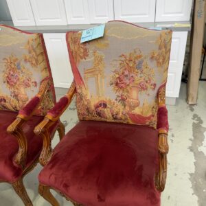 NEW REPRODUCTION FRENCH ANTIQUE STYLE ORNATE ARM CHAIR