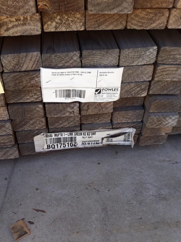 90X45 H3 MGP10 TREATED PINE-56/4.8 (THIS PACK IS AGED STOCK & SOLD AS IS)
