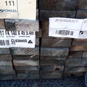 140X45 H3 CCA TREATED PINE-59/5.4 (THIS PACK IS AGED STOCK AND SOLD AS IS)