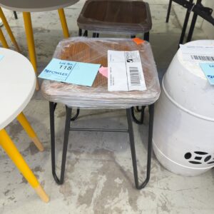 EX STAGING FURNITURE - TIMBER SIDE TABLE SOLD AS IS