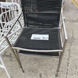 EX STAGING FURNITURE - OUTDOOR DINING CHAIR, SOLD AS IS