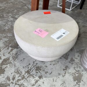 EX HIRE, ROUND STONE COFFEE TABLE, SOLD AS IS