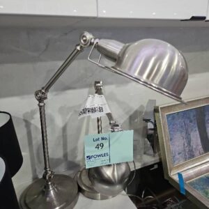 EX HIRE - CHROME LAMP, SOLD AS IS