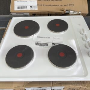 WESTINGHOUSE WHS642WC SOLID 4 ZONE ELECTRIC COOKTOP, 12 MONTH WARRANTY