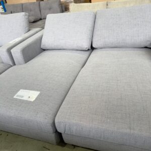 NEW MARCUS LEFT & RIGHT CHAISE, GREAT CHAISE COUCH FOR THE RUMPUS ROOM, SOLD AS IS