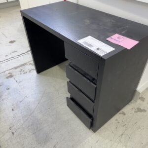 EX PROPERTY STAGING - BROWN LAMINATE DESK, SOLD AS IS