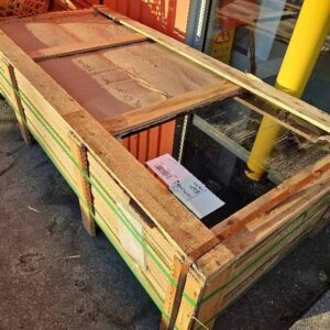 PALLET OF 10MM SMOKED TEMPERED GLASS PANELS 25/2100X900