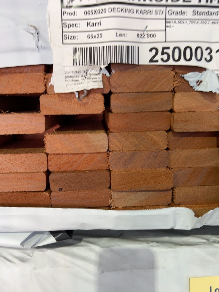 65X20 STANDARD GRADE KARRI DECKING