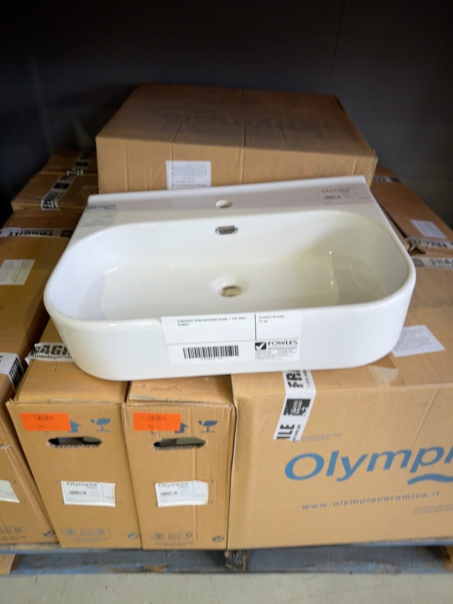 SYNTHESIS SEMI RECESSED BASIN, 1 TAP HOLE SYN60/1