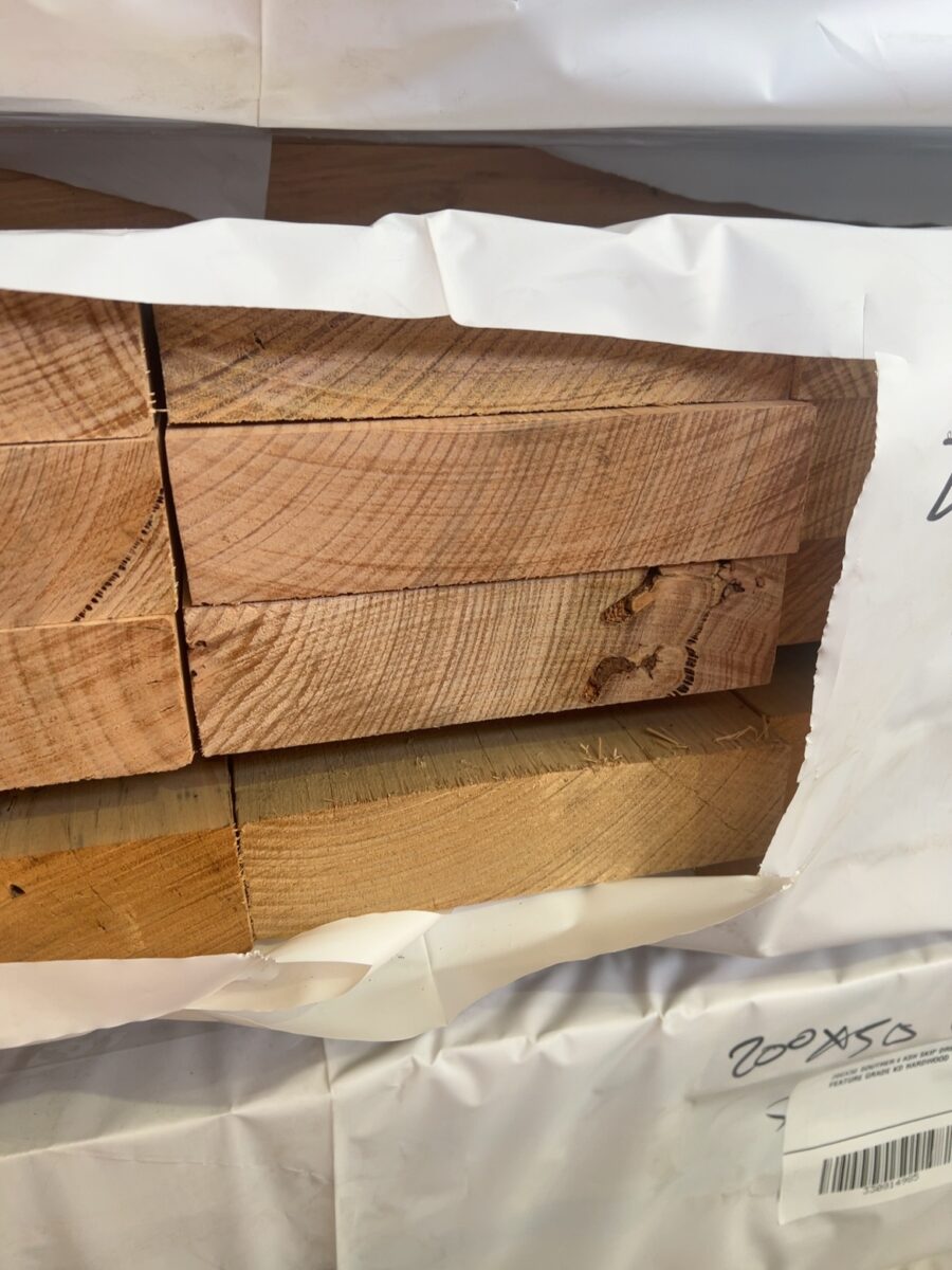 200X50 SOUTHERN ASH SKIP DRESSED FEATURE GRADE KD HARDWOOD