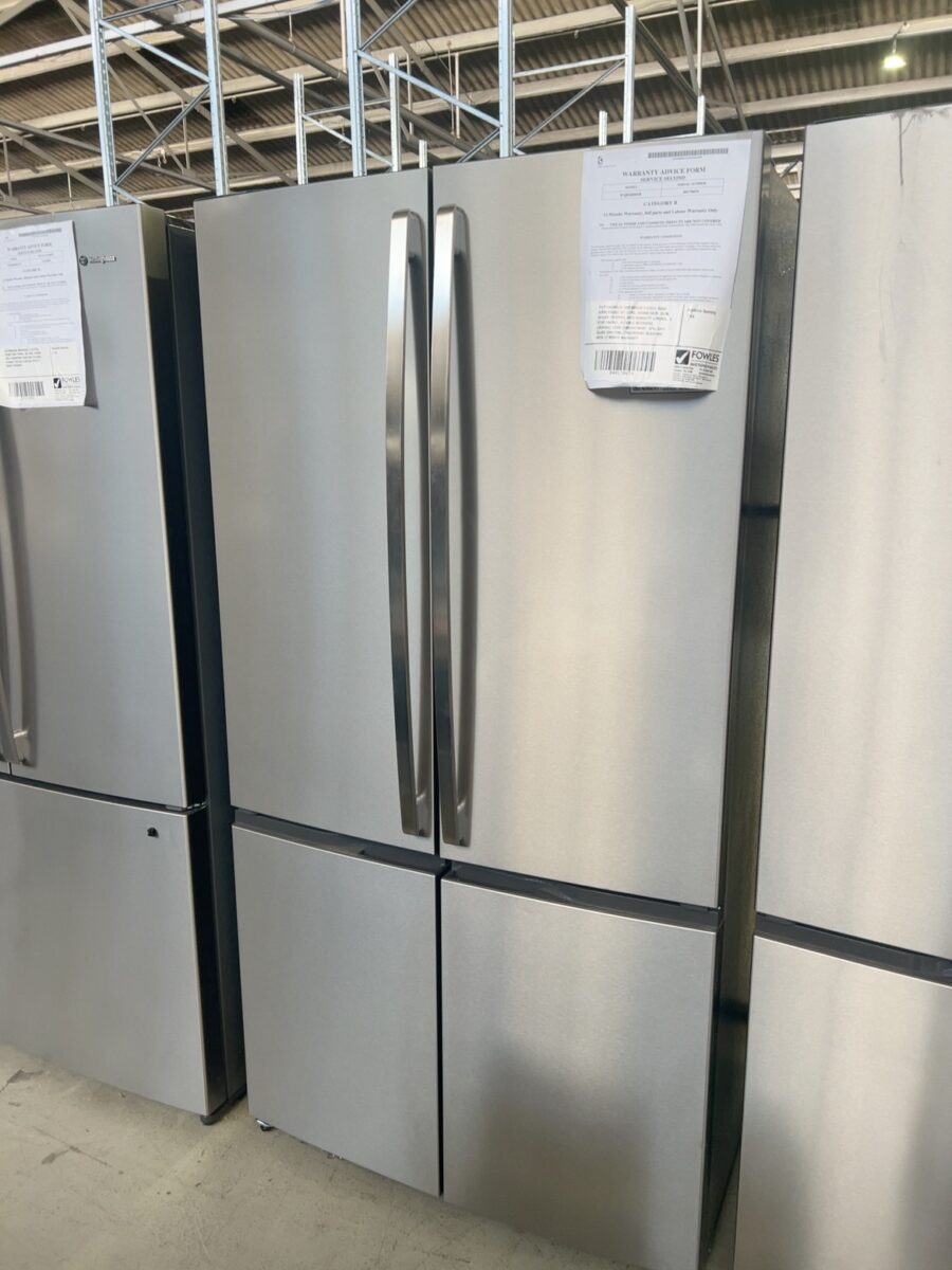 WESTINGHOUSE WQE6000SB S/STEEL QUAD DOOR FRIDGE 541 LITRE, 896MM WIDE, DUAL SEALED CRISPERS WITH HUMIDITY CONTROL, 4 STAR ENERGY, FLEXIBLE INTERIORS, LOCKABLE DOOR COMPARTMENT, SPILLSAFE GLASS SHELVING, FINGERPRINT RESISTANT WITH 12 MONTH WARRANTY