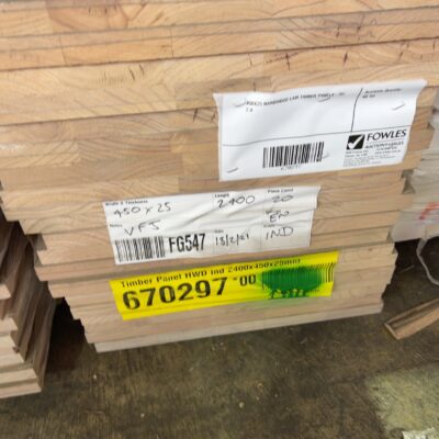 450X25 HARDWOOD LAM TIMBER PANELS-20/2.4