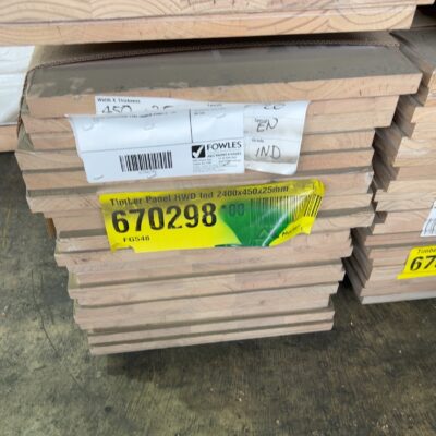 450X25 HARDWOOD LAM TIMBER PANELS-20/2.4