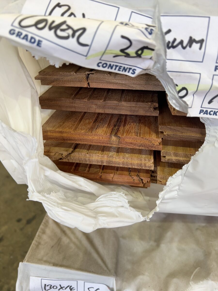 130X14 SPOTTED GUM COVER GRADE OVERLAY FLOORING