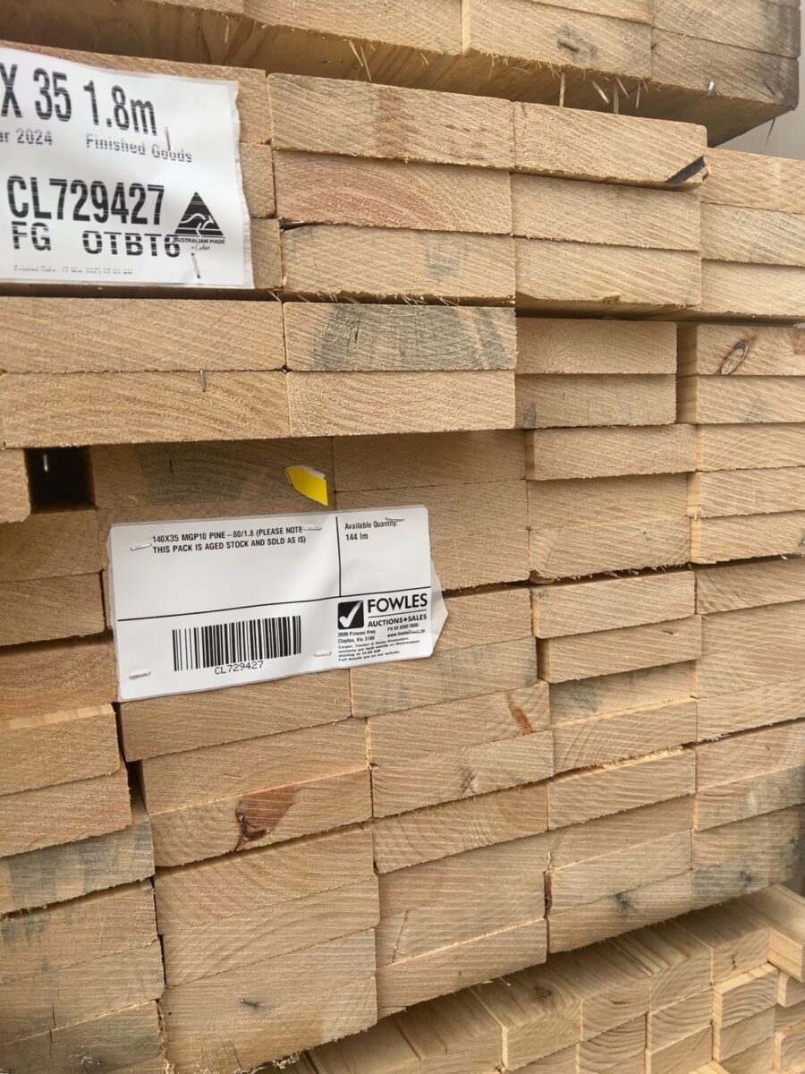 140X35 MGP10 PINE-80/1.8 (PLEASE NOTE THIS PACK IS AGED STOCK AND SOLD AS IS)