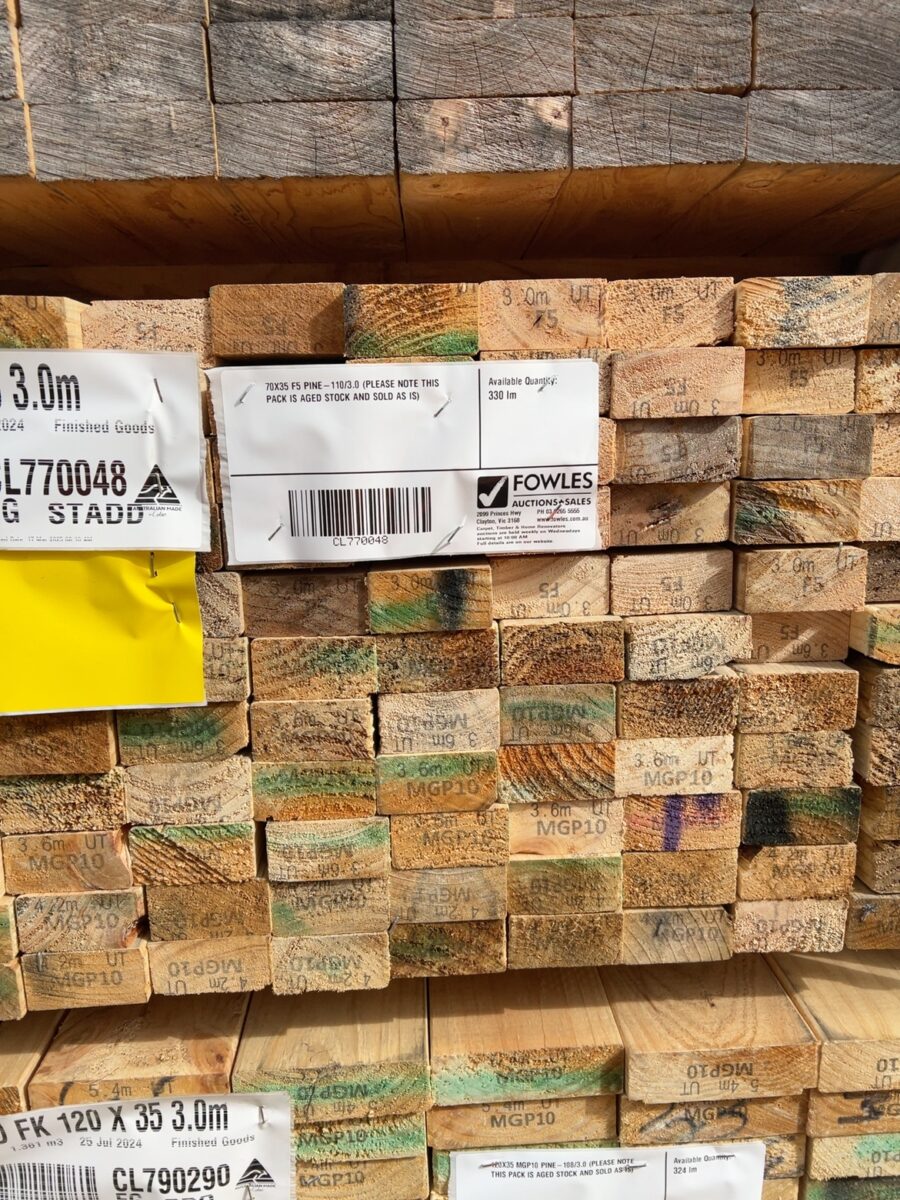 70X35 F5 PINE-110/3.0 (PLEASE NOTE THIS PACK IS AGED STOCK AND SOLD AS IS)