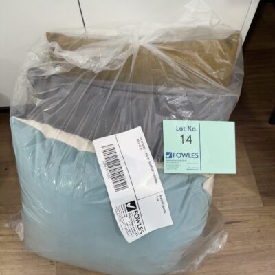 EX STAGING - BAG OF ASSORTED CUSHIONS, SOLD AS IS