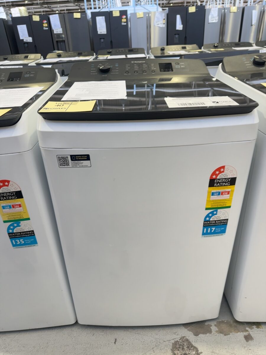 WESTINGHOUSE WWT8084J7WA 8KG TOP LOAD WASHING MACHINE, FAST WASH PROGRAMS, WITH 6 MONTH WARRANTY
