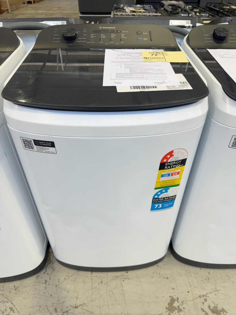 WESTINGHOUSE WWT6084J5WA 6KG TOP LOAD WASHING MACHINE, 12 WASH PROGRAMS, WITH 6 MONTH WARRANTY