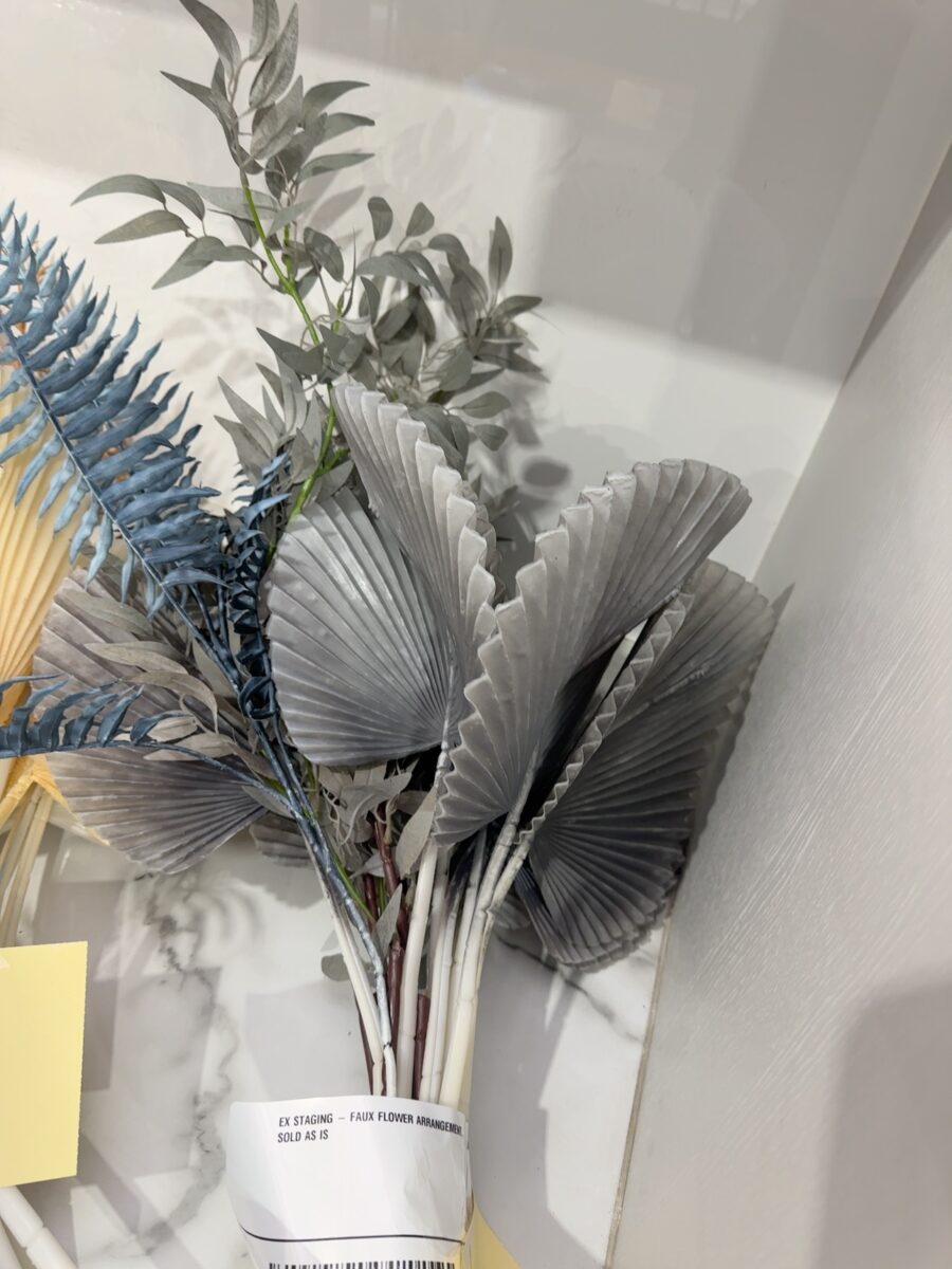 EX STAGING - FAUX FLOWER ARRANGEMENT, SOLD AS IS