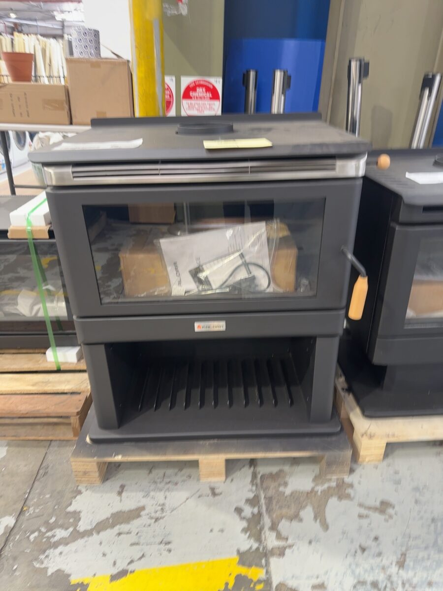 SCANDIA KALORA WOODSTACK 600BX CONVECTION WOOD HEATER, HEATS UP TO 300M2, 3 SPEED FAN, RRP$2725 KA600BX-23-0022