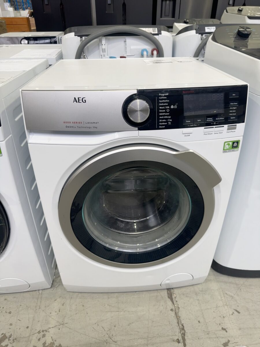 AEG LF8C1612A 10KG 8000 SERIES FRONT LOAD WASHING MACHINE, OKOMIX TECHNOLOGY, PROSENSE, WOOL CERTIFIED, 1600RPM, 12 MONTH WARRANTY