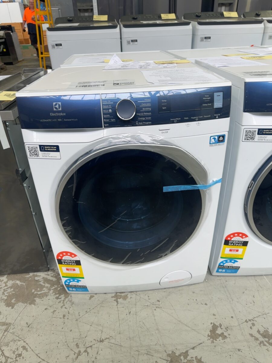 ELECTROLUX EWF1042R7WB 10KG ULTIMATE CARE 700 FRONT LOAD WASHING MACHINE WITH SENSOR WASH, WIFI CONNECTIVITY, LATEST TWIN SENSOR WASH, ULTRAMIX & WOOLMARK CERTIFICATION, 12 MONTH WARRANTY