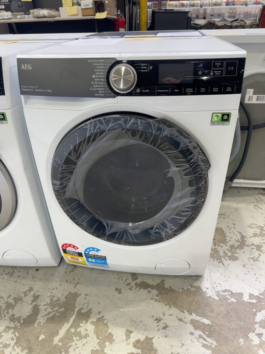 AEG LO9516O8Q 10KG FRONT LOAD WASHING MACHINE, AUTO DOSE 9000 SERIES, INVERTER MOTOR, PRO STEAM FUNCTION, HYGIENE FUNCTION, CONNECT TO APP, WITH 12 MONTH WARRANTY