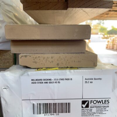 MILLBOARD DECKING-7/3.6 (THIS PACK IS AGED STOCK AND SOLD AS IS)