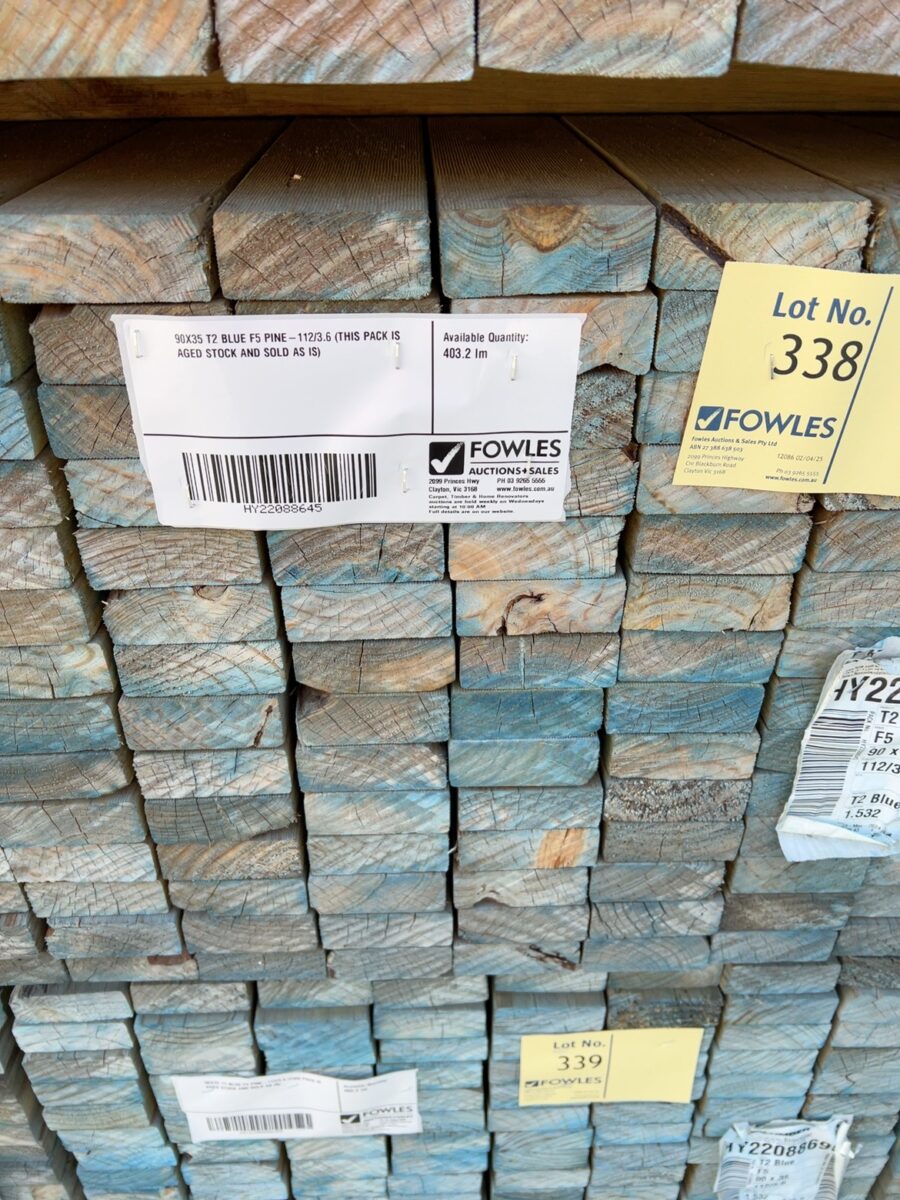 90X35 T2 BLUE F5 PINE-112/3.6 (THIS PACK IS AGED STOCK AND SOLD AS IS)