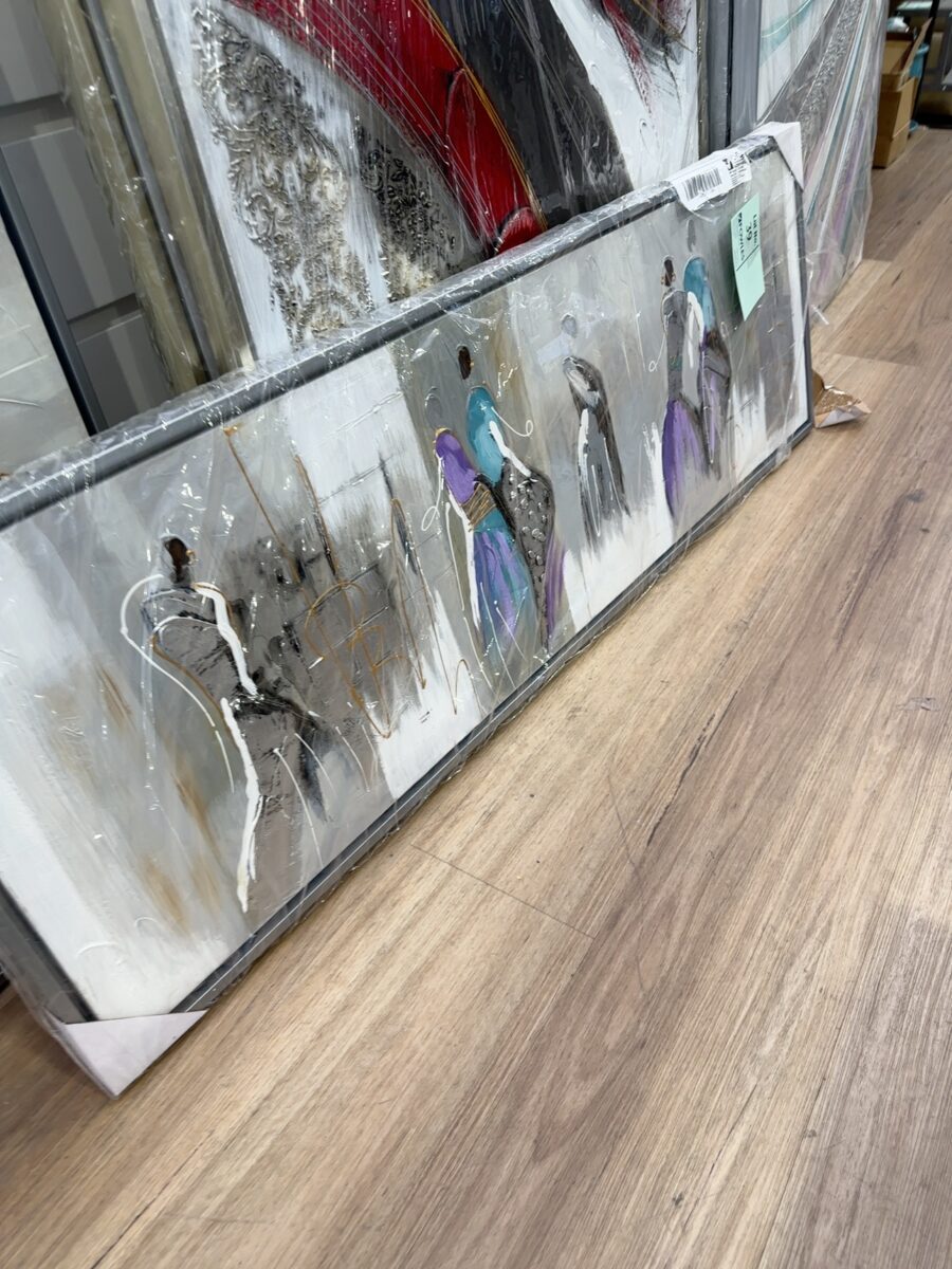NEW OIL PAINTING - PARIS LADY 150CM X 50CM RRP$249
