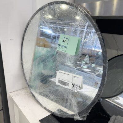 NEW 80CM ROUND MIRROR BLACK RRP0