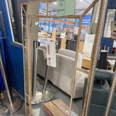 EX STAGING - TIMBER MIROR, SOLD AS IS
