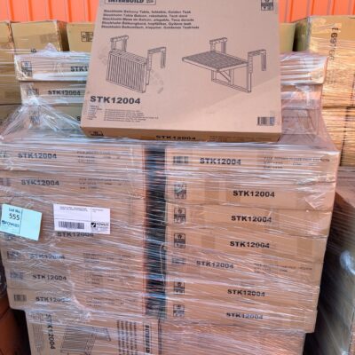 PALLET OF STK12004- STOCKHOLM FOLDING BALCONY TABLE GOLDEN TEAK APPROX QTY 50