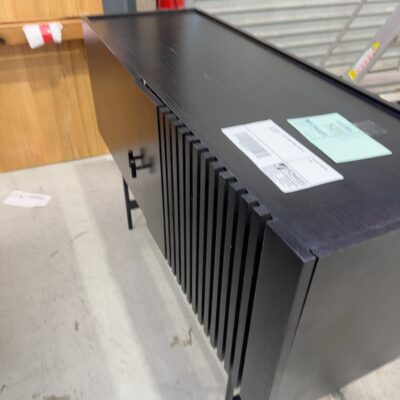 EX STAGING - DARK TIMBER SMALL BUFFET, SOLD AS IS