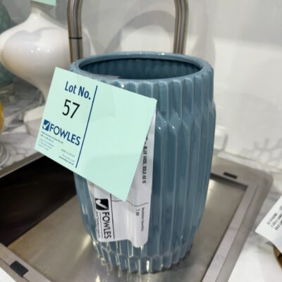 EX STAGING - BLUE VASE, SOLD AS IS