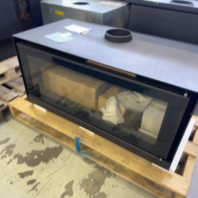 EX DISPLAY SCANDIA STYLISTE 10 SCSTY10 WOOD FIRED HEATER WITH LARGE GLASS PANEL, HEATS UP TO 300M2 RRP95 SCSTY10-19-0343