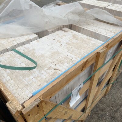 PALLET OF TRAVERTINE PAVERS, NATURAL, 800 X 400 X 20MM, #2
