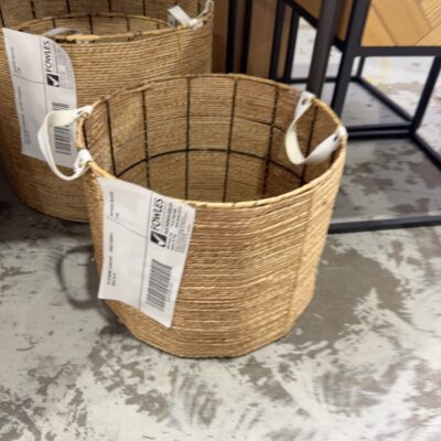 EX STAGING FURNITURE - SINGLE BASKET, SOLD AS IS