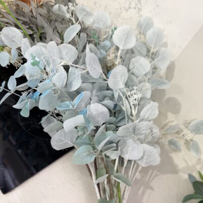 EX STAGING FURNITURE - FAUX FLOWERS, SOLD AS IS