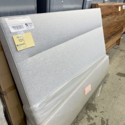 NEW RENO KING BEDFRAME, WITH GAS LIFT, OATMEAL COLOUR