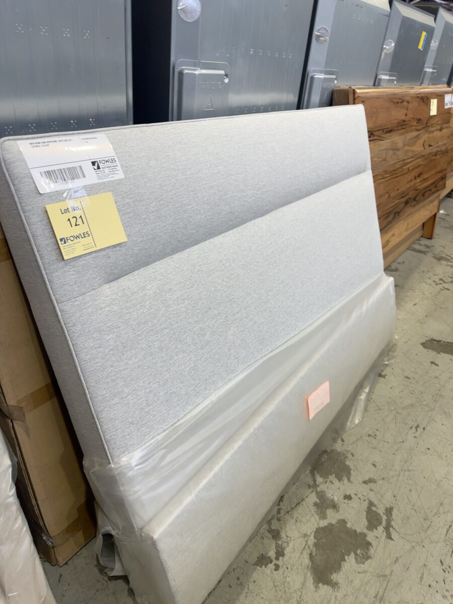 NEW RENO KING BEDFRAME, WITH GAS LIFT, OATMEAL COLOUR