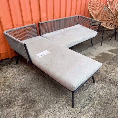 EX STAGING - OUTDOOR LOUNGE - L SHAPE SOLD AS IS