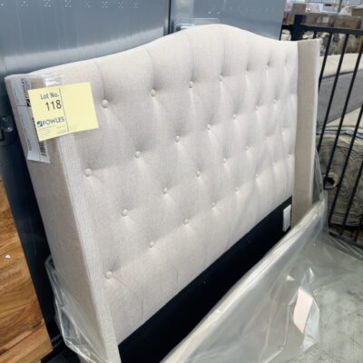 NEW RIO QUEEN BEDFRAME, WITH GAS LIFT, SAND COLOUR