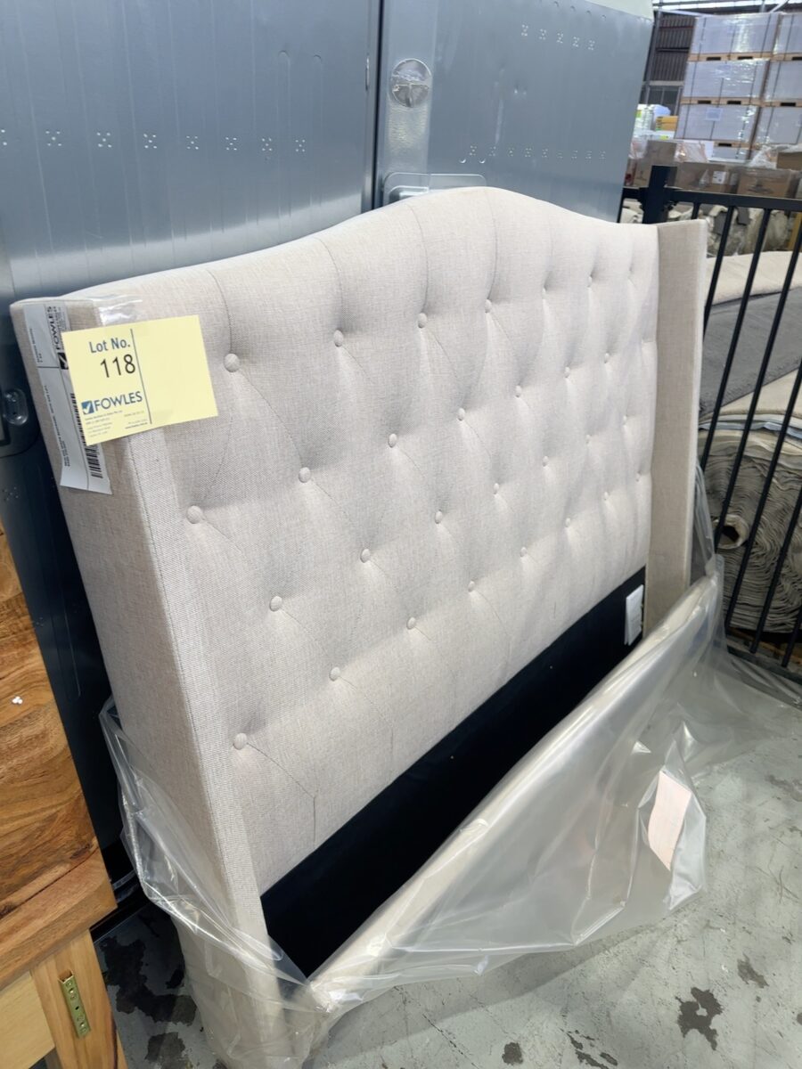 NEW RIO QUEEN BEDFRAME, WITH GAS LIFT, SAND COLOUR