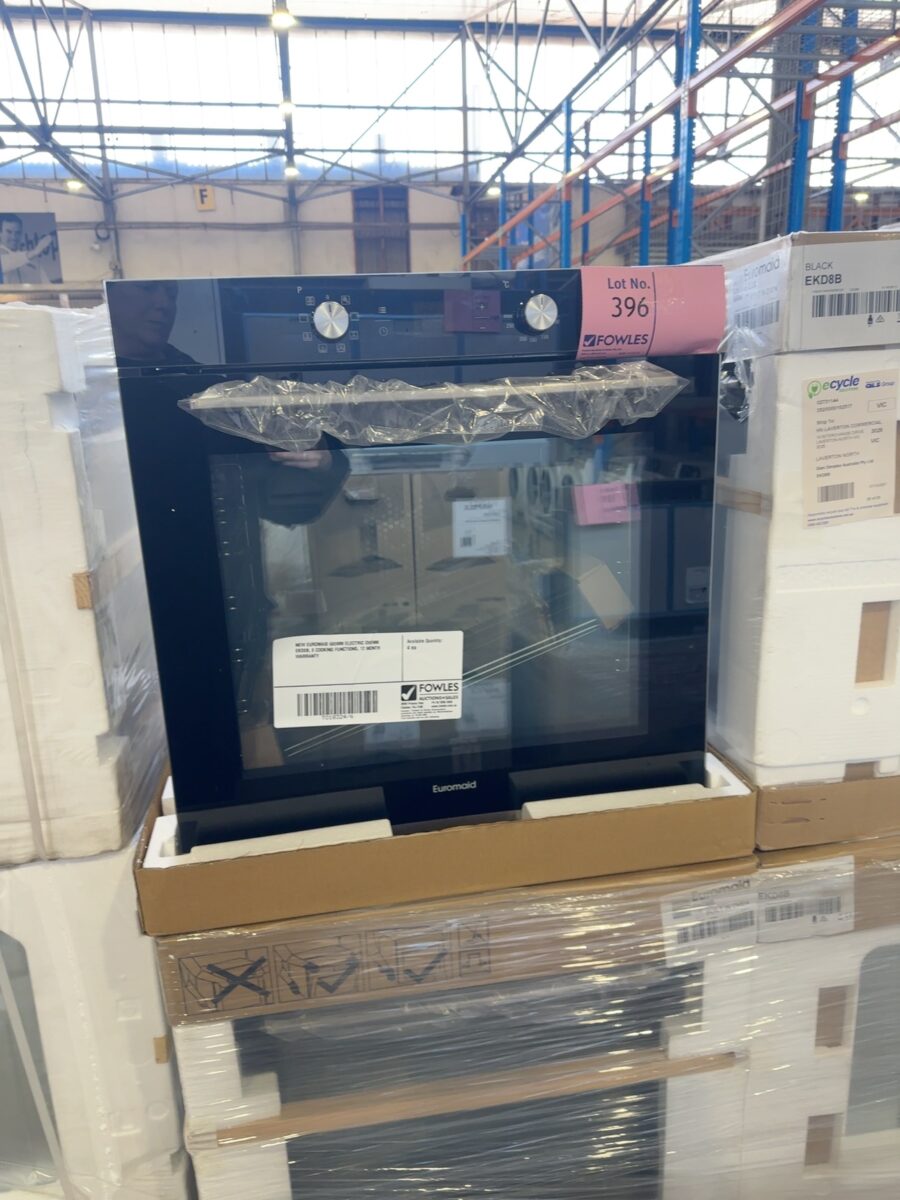 NEW EUROMAID 600MM ELECTRIC OVENM EKD8B, 8 COOKING FUNCTIONS, 12 MONTH WARRANTY