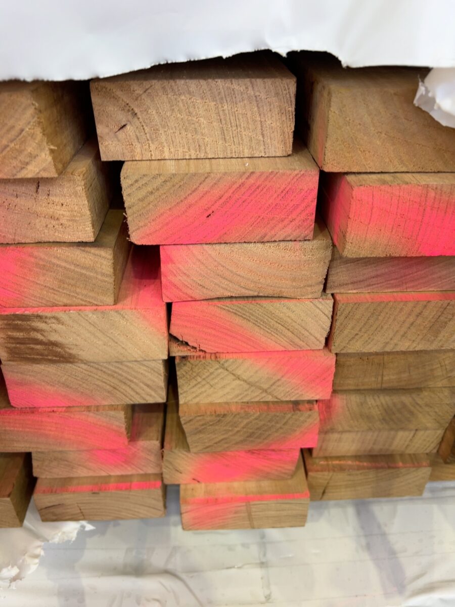 100X38 SKIP DRESSED WORMY CHESTNUT RE-RUN