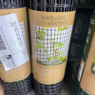 NEW CYCLONE BACKYARD FARMER, BLACK TRELLIS 600MM X 12M X 25MM, 10160059 RRP.95